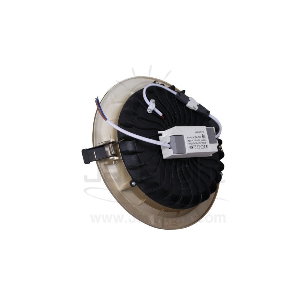 كشاف 30 وات كومبكت وورم حلق شمباني جنى لايت plastic warm compact 30 watt downlight